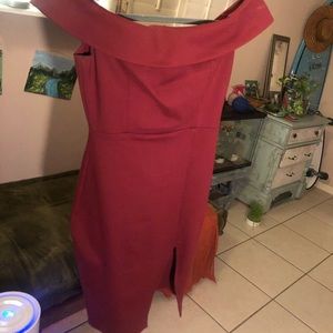 red wine Lulus dress